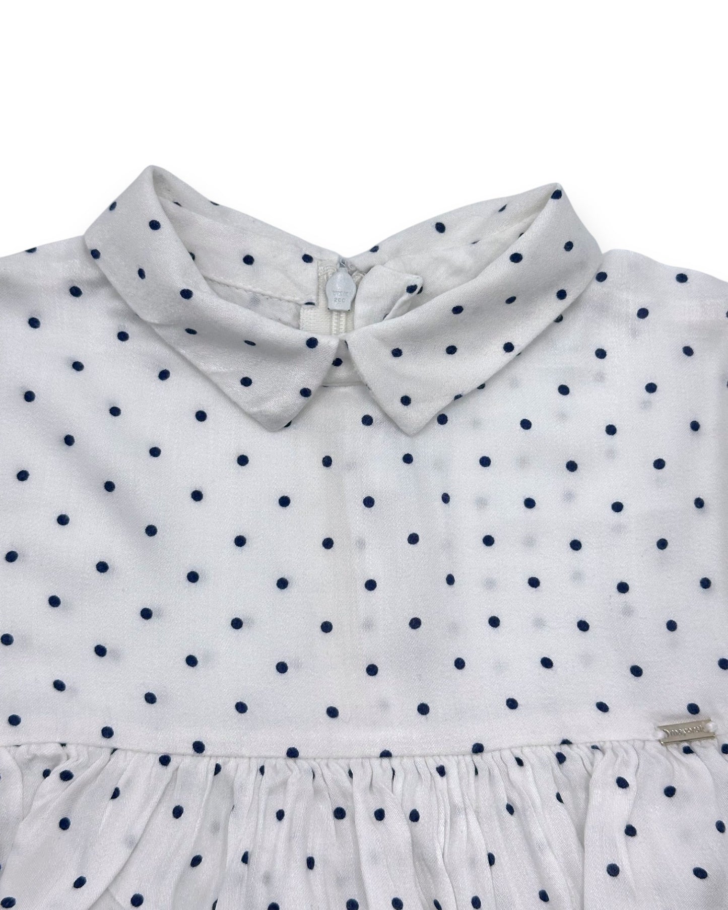 Blusa Branca Bolinhas 2 Anos