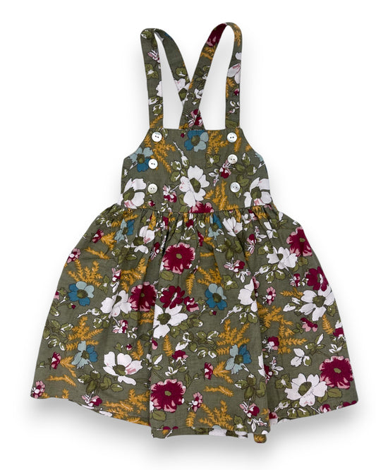 Vestido Verde Floral 4 anos