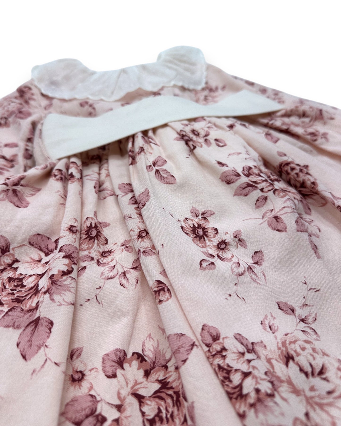 Vestido Rosa Floral 1 Ano