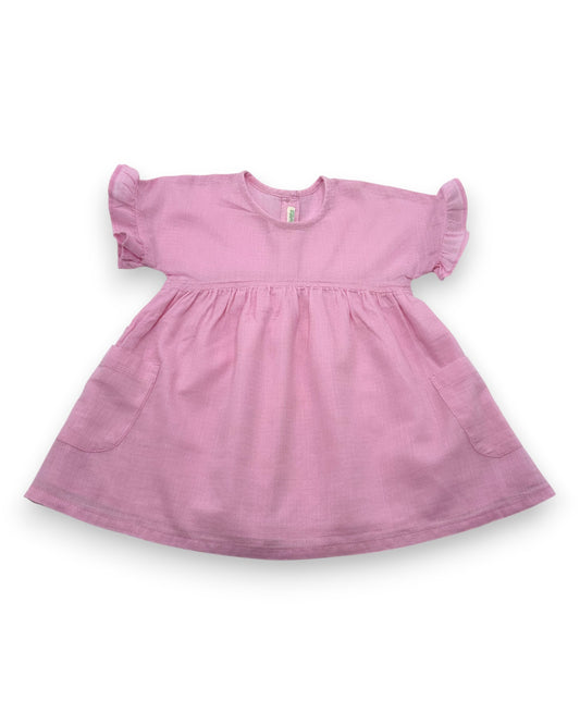 Vestido Rosa 3-6 Meses
