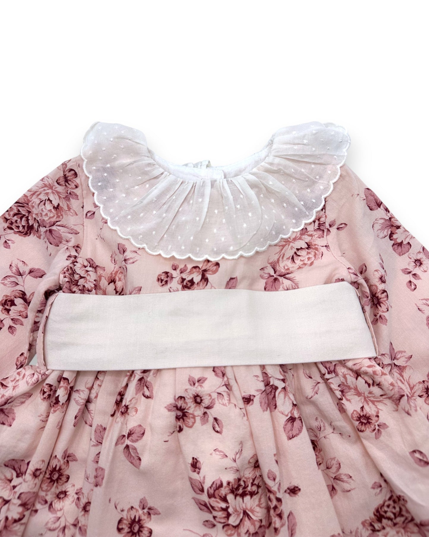 Vestido Rosa Floral 1 Ano
