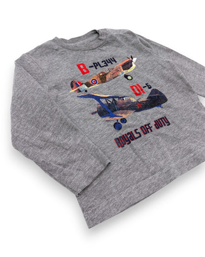 T-Shirt Aviões 9-12 Meses