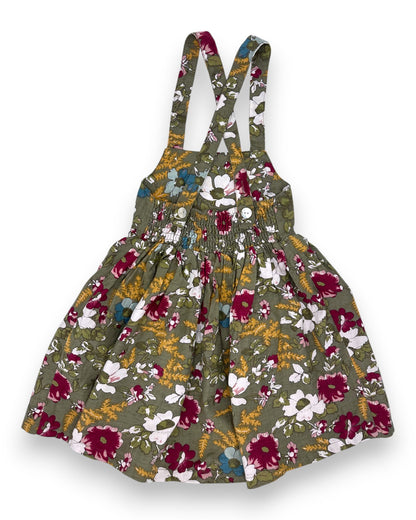 Vestido Verde Floral 4 anos