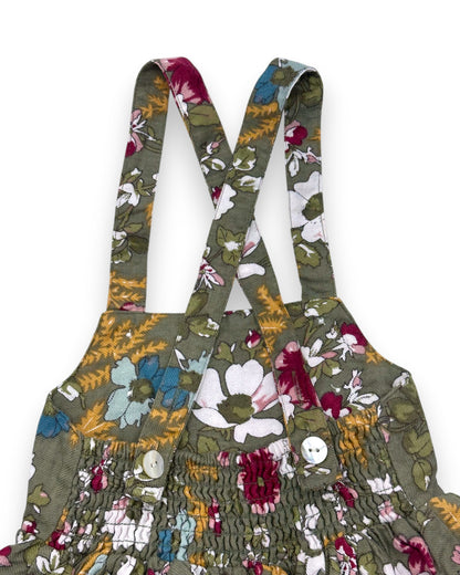 Vestido Verde Floral 4 anos