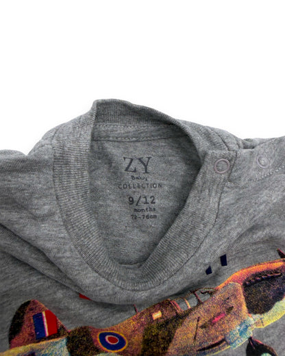 T-Shirt Aviões 9-12 Meses