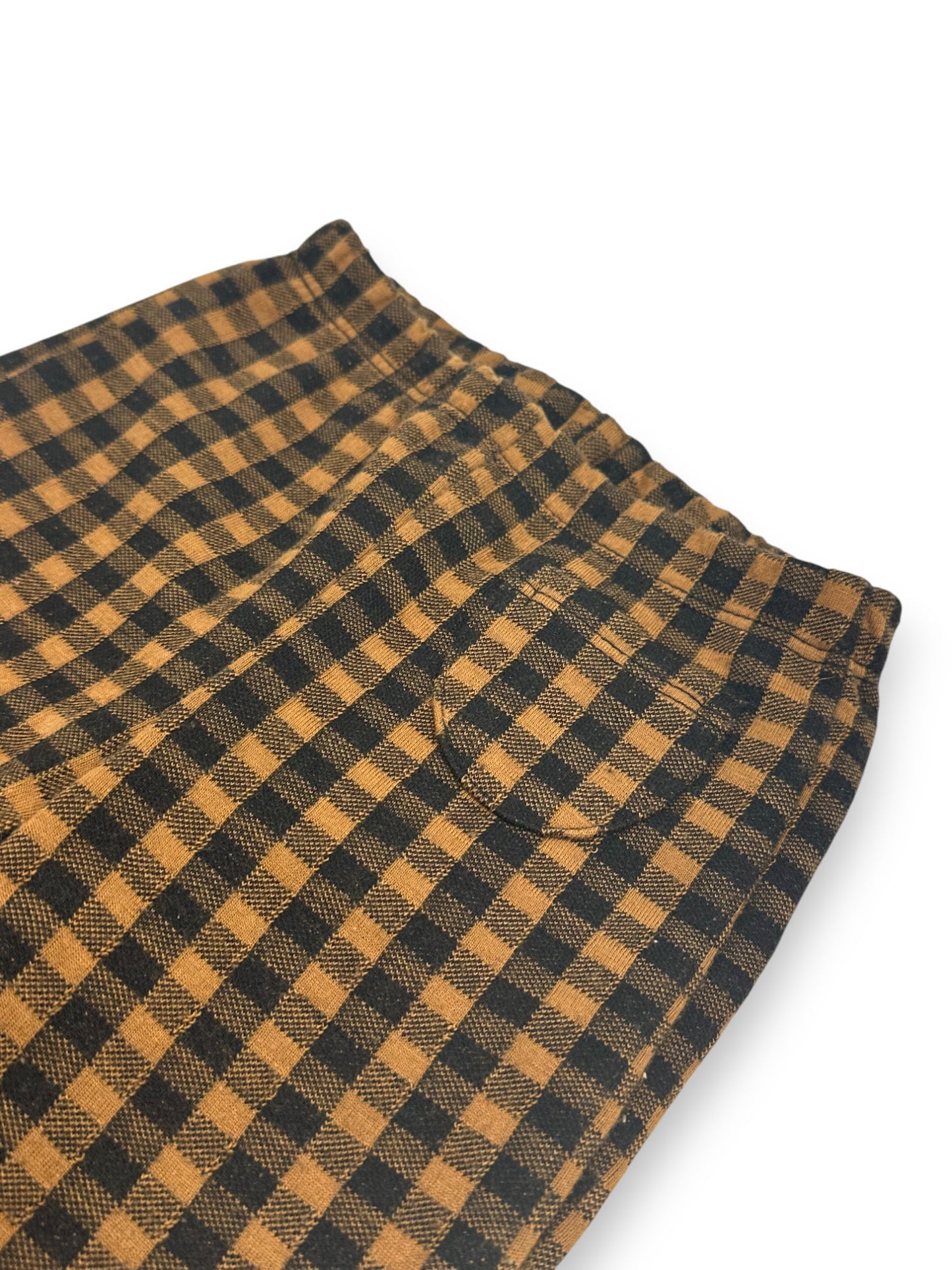 Brown Plaid Pants 12-18 Months