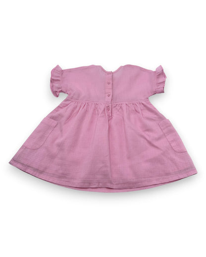 Vestido Rosa 3-6 Meses