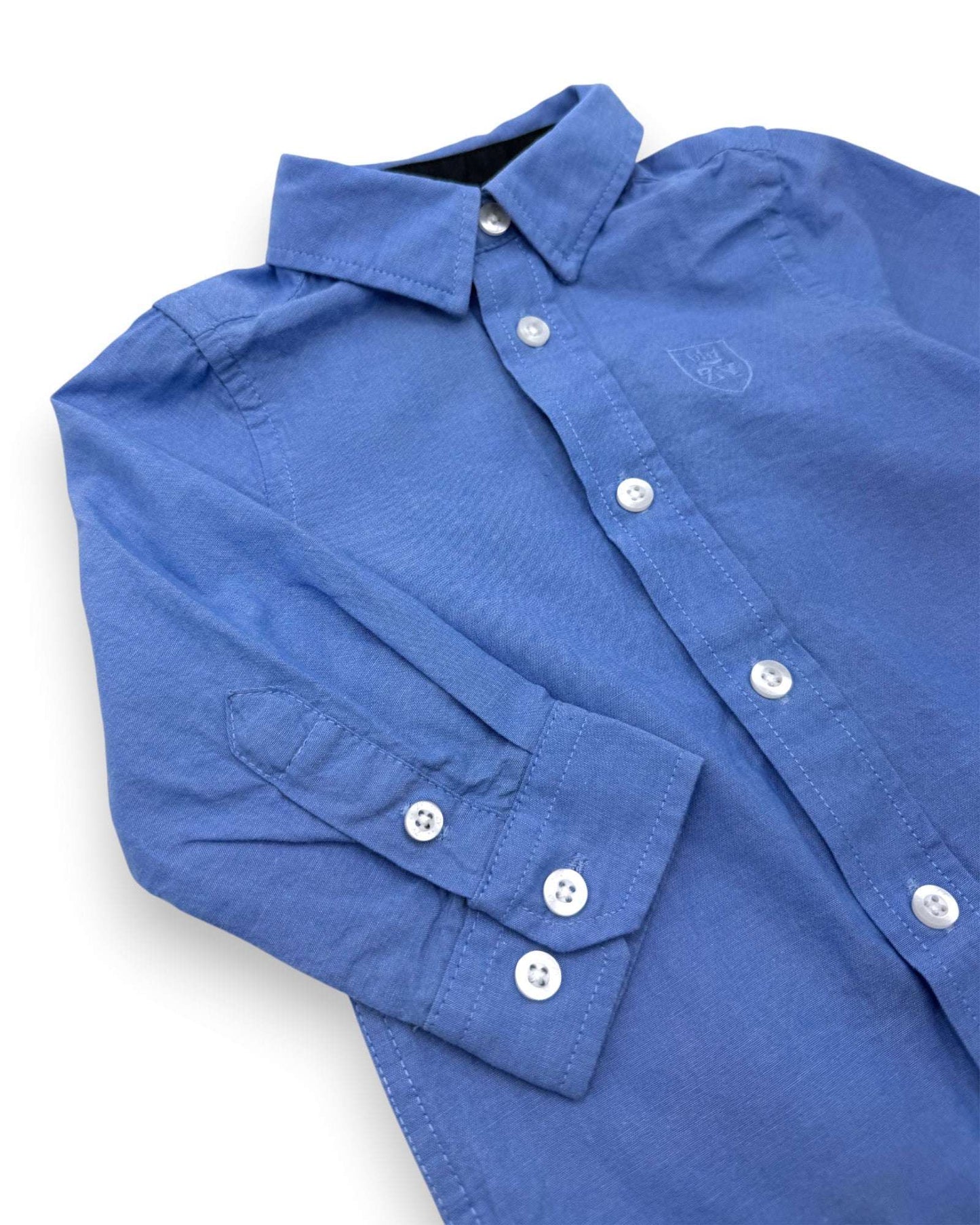 Camisa Clássica Azul ZIPPY - 6-9 Meses