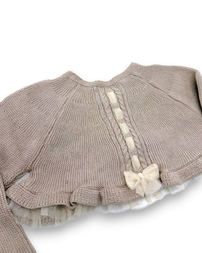 Bolero Bege 2-4 Meses