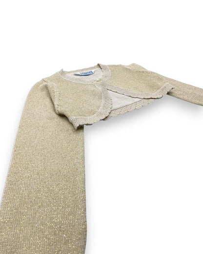 Casaco Bolero Dourado 2 Anos