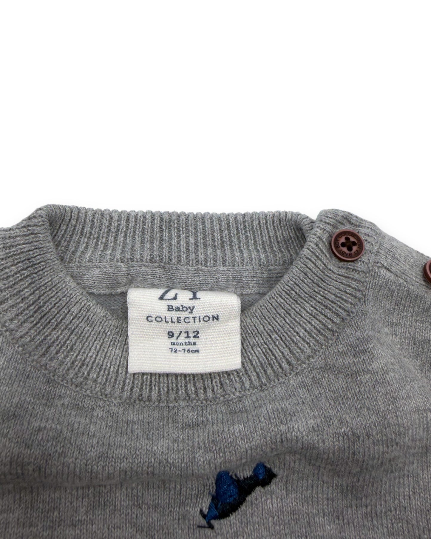 Camisola Malha Aviões 9-12 Meses