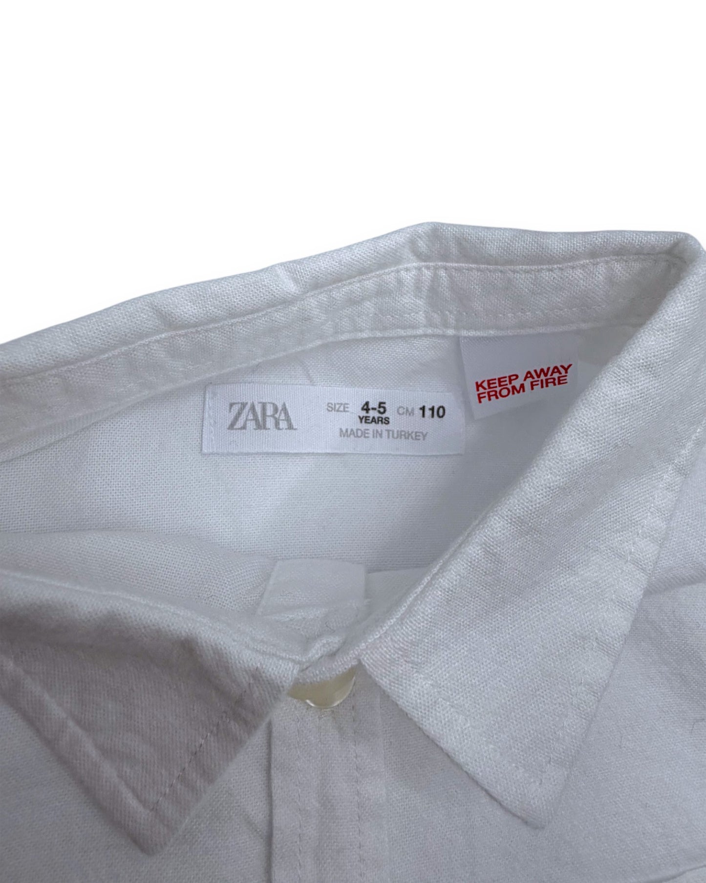 Camisa Branca 4-5 Anos