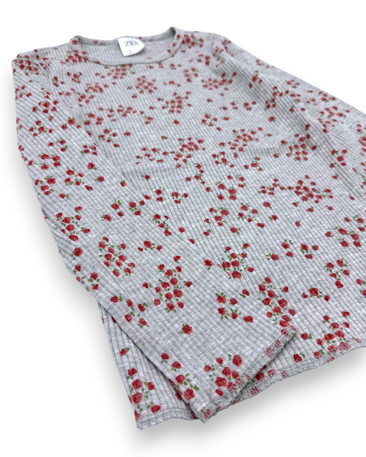 T-Shirt Canelada Cinzenta 8 Anos