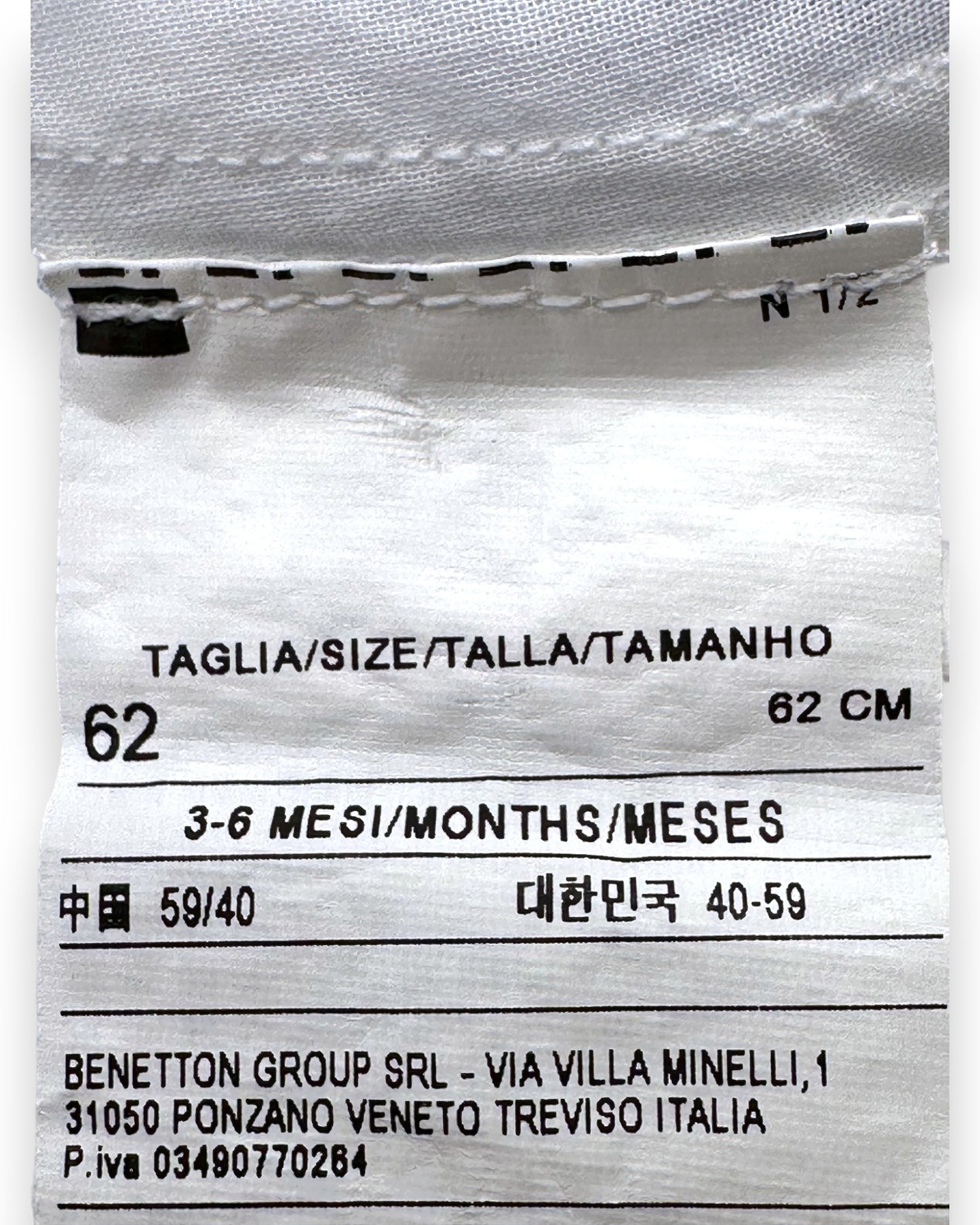 Vestido Azul Flores 3-6 Meses