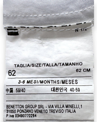 Vestido Azul Flores 3-6 Meses