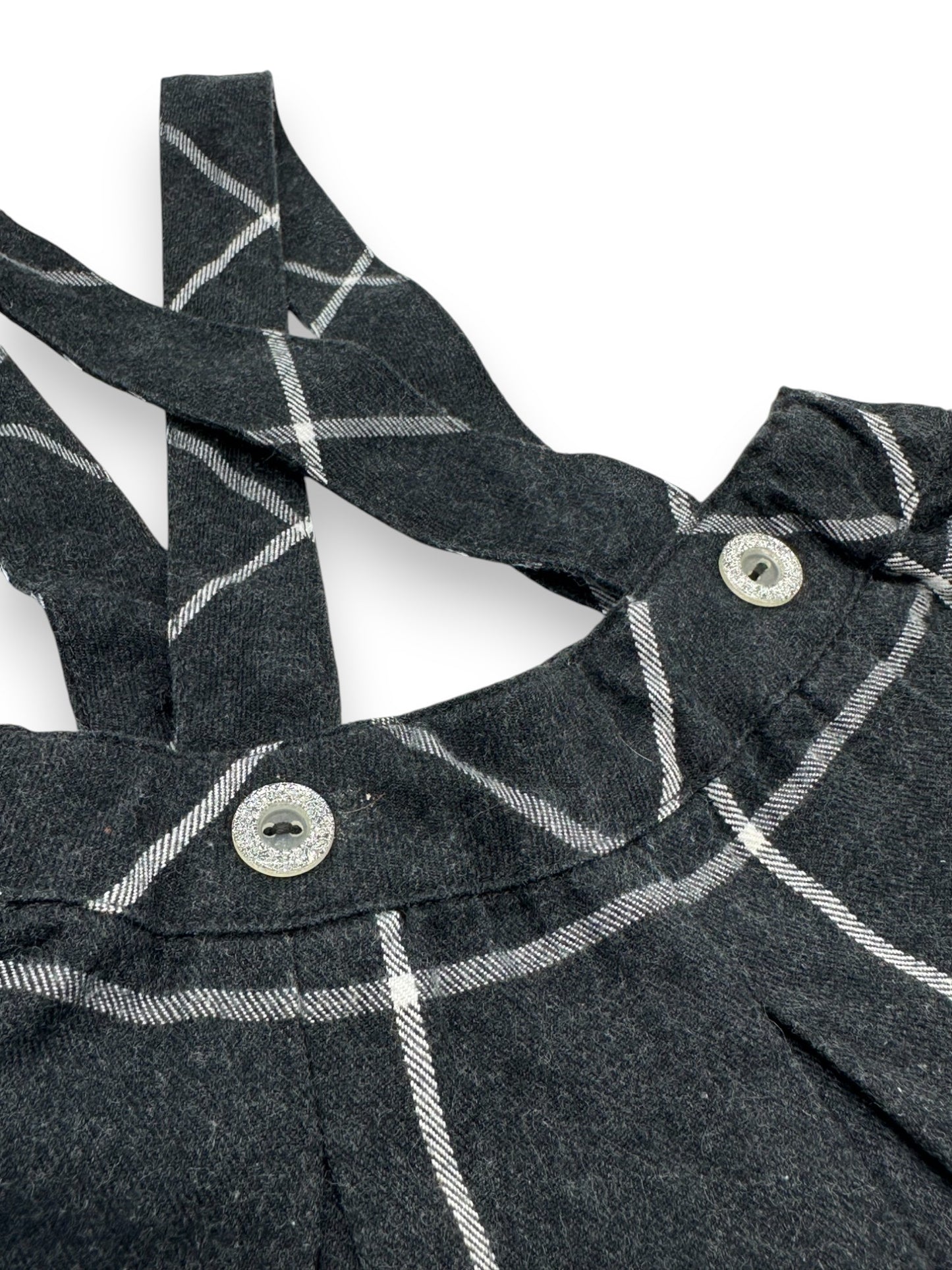 Flannel Suspender Skirt 12 Months