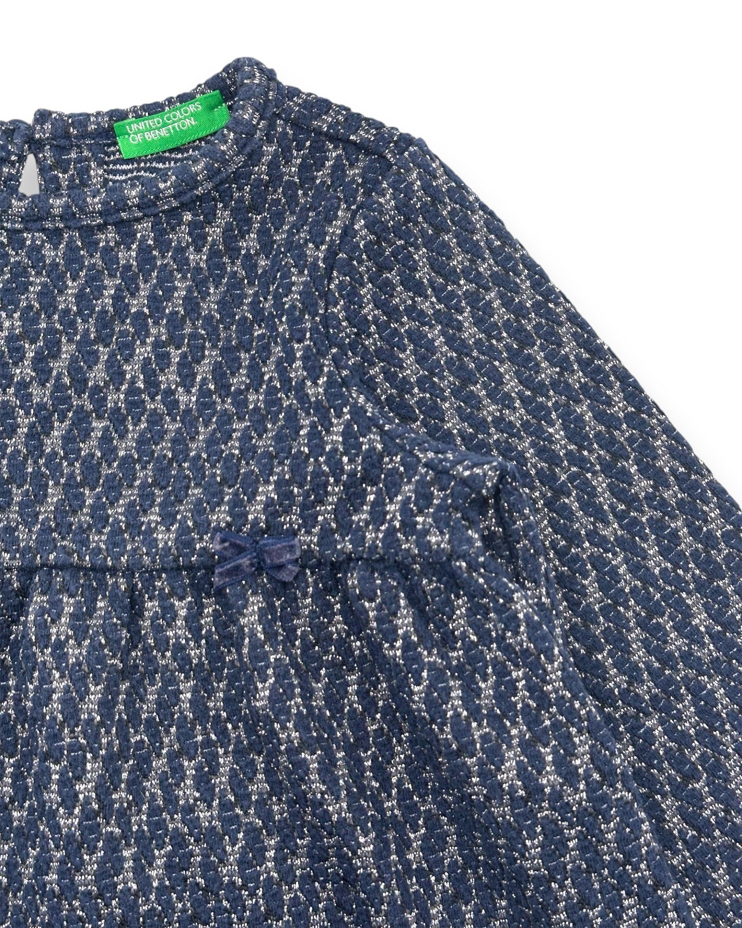 Vestido Azul Brilho 2 Anos