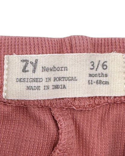 Calças Rosa 3-6 Meses