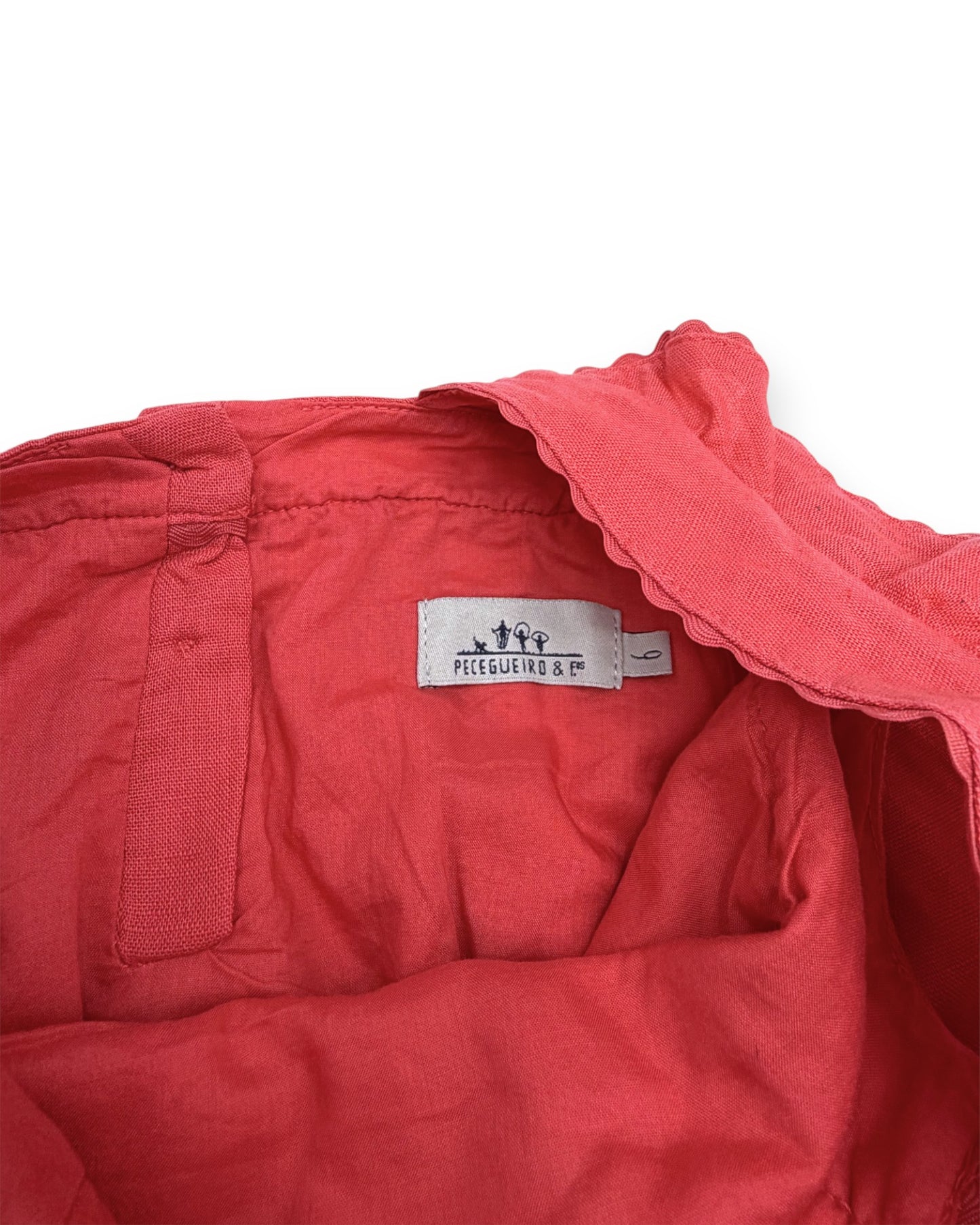 Vestido Linho Rosa 6 Anos