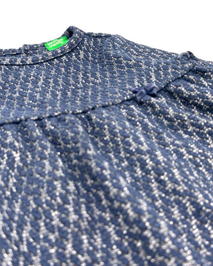 Vestido Azul Brilho 2 Anos