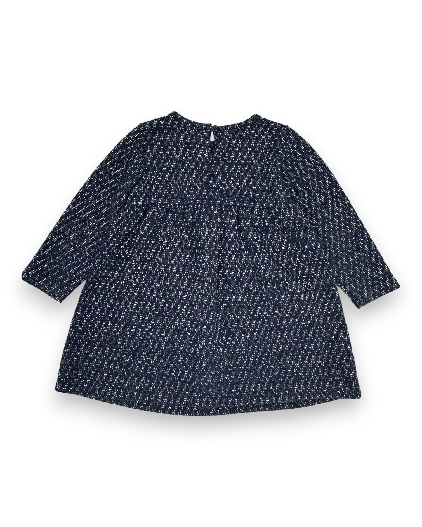 Vestido Azul Brilho 2 Anos