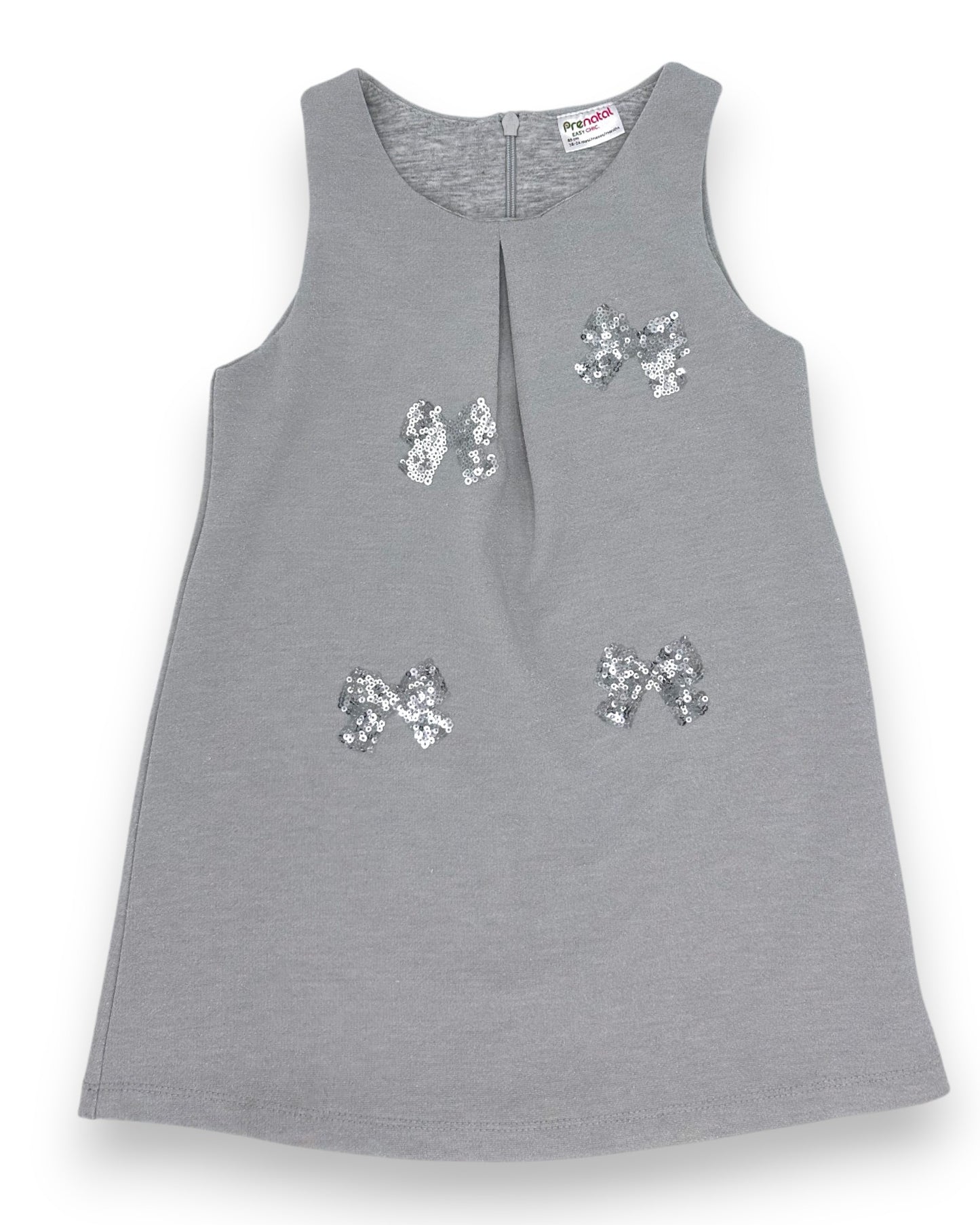 Vestido Cinzento Brilho 18-24 Meses