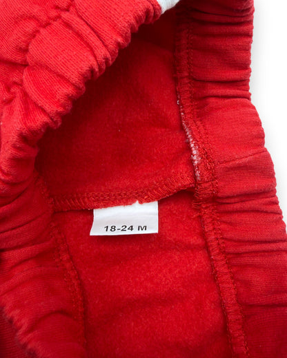 Calças Jogger Vermelhas 18-24 Meses
