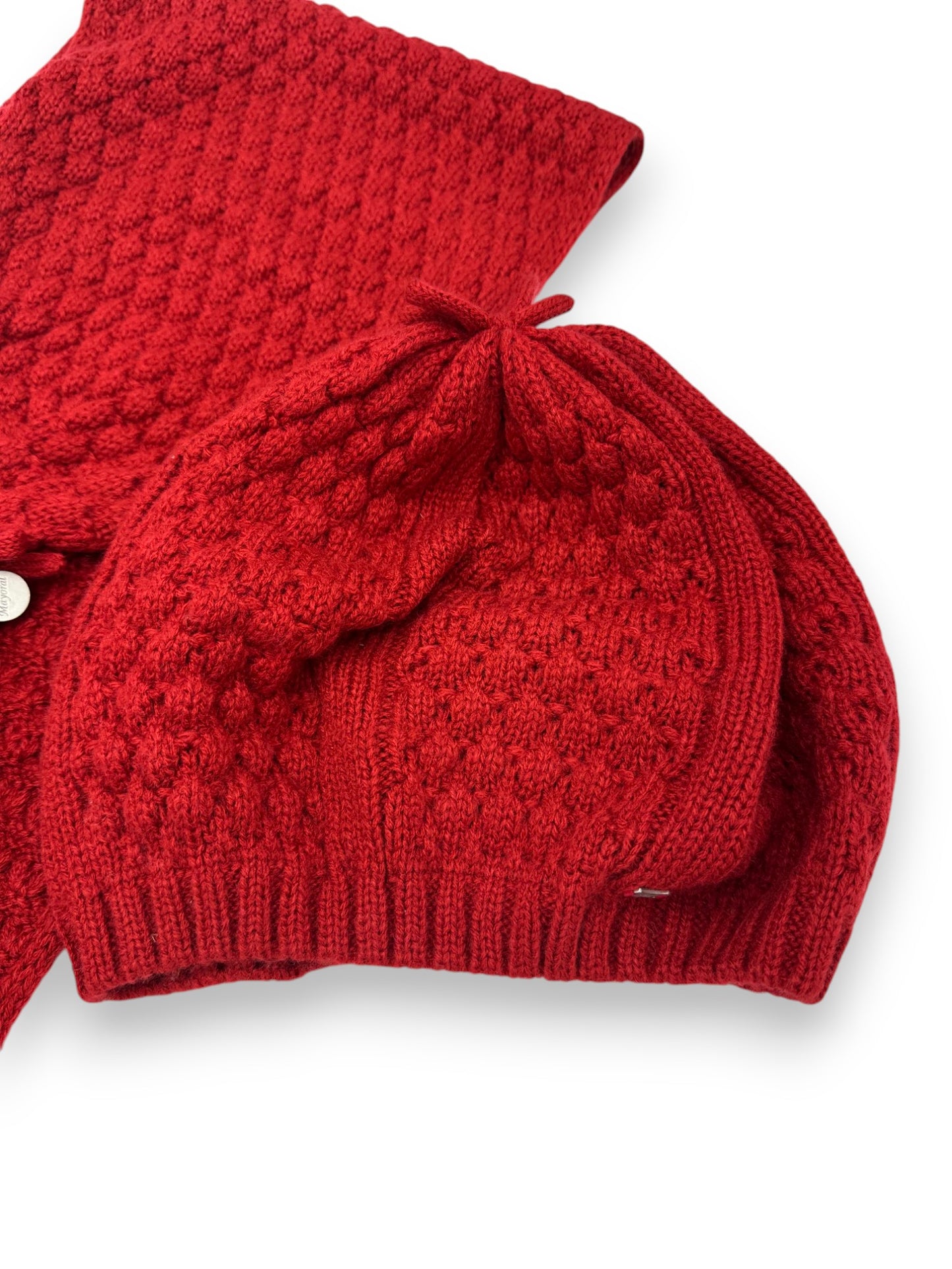 Conjunto Cachecol e Gorro Malha 4-5 Anos