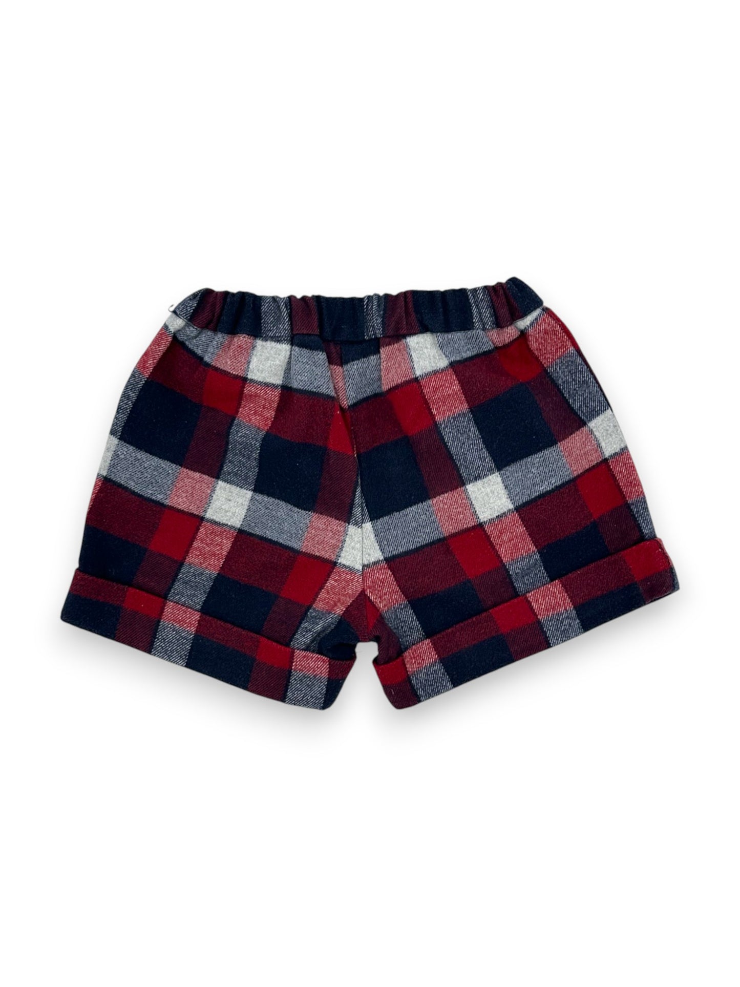 Plaid Flannel Shorts 12 Months