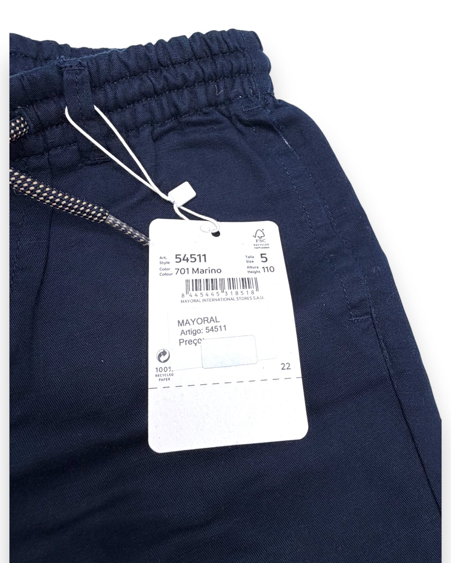 Calças Chino Azuis 5 Anos