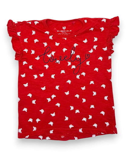 Camiseta Roja BASEFIELD - 6-7 Años