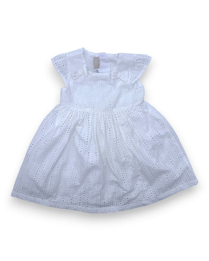 White Embroidered Dress, 18 Months