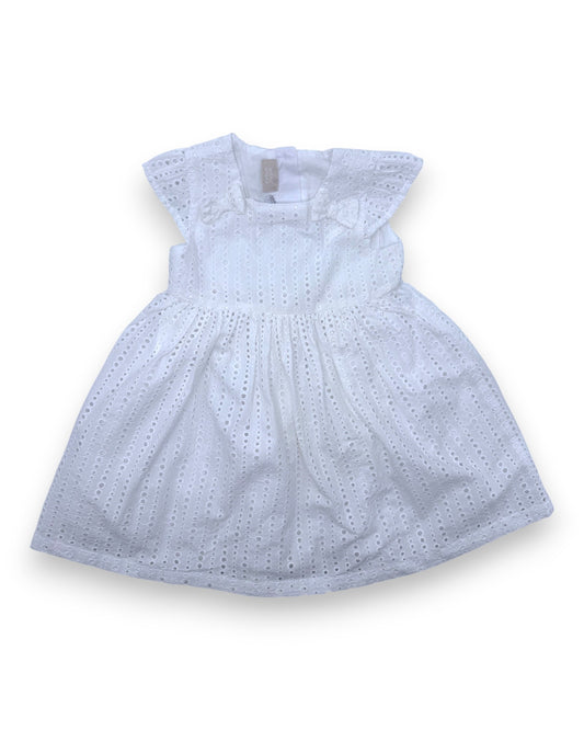 White Embroidered Dress, 18 Months