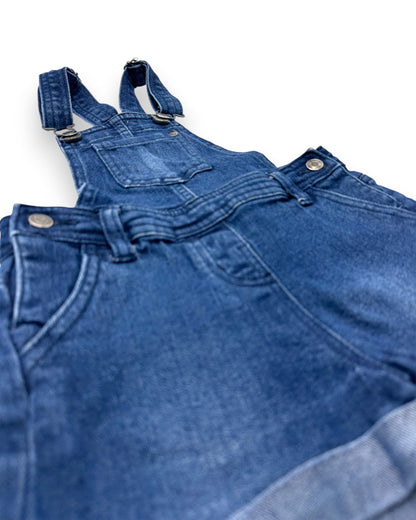 Blue Denim Overalls, Size 3 Years