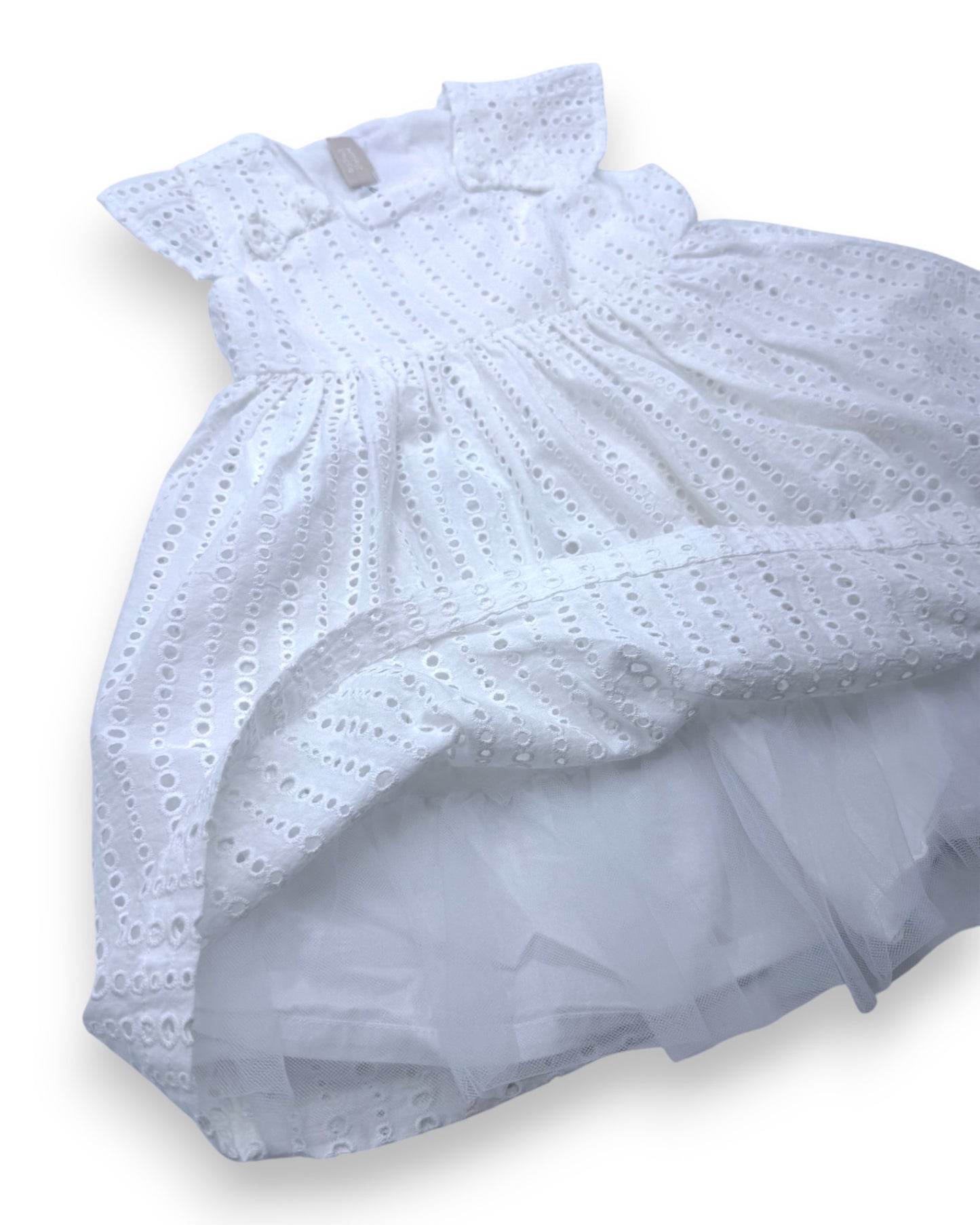 White Embroidered Dress, 18 Months
