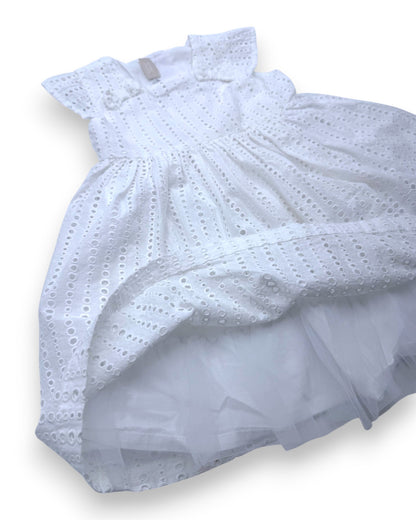 White Embroidered Dress, 18 Months