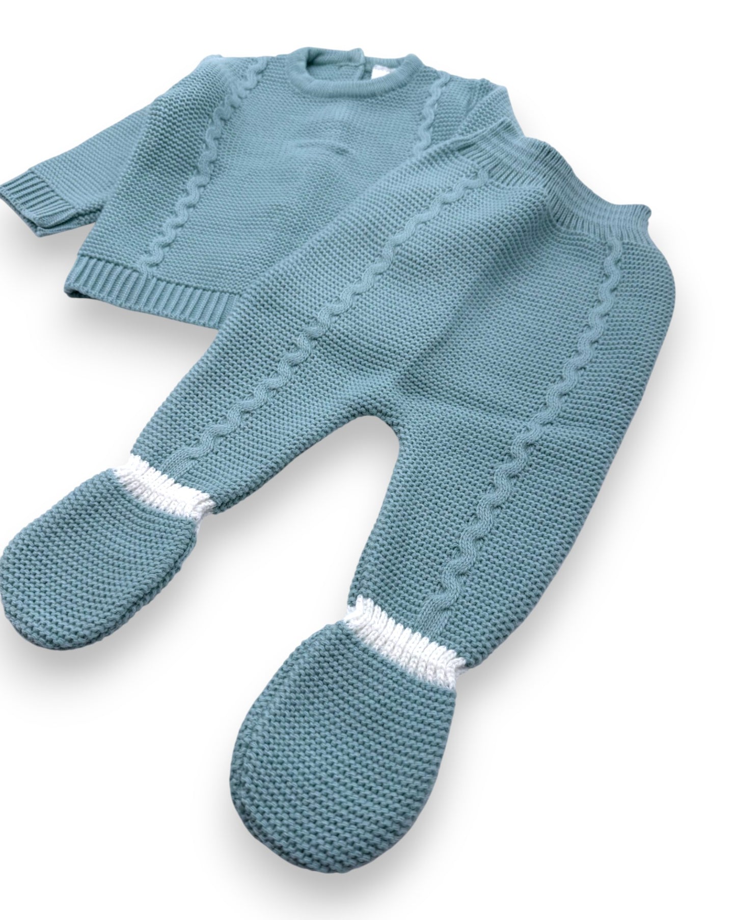 Blue Knit Set, 3 Months