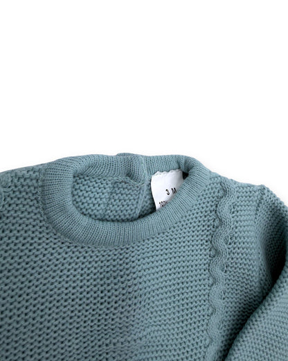 Blue Knit Set, 3 Months