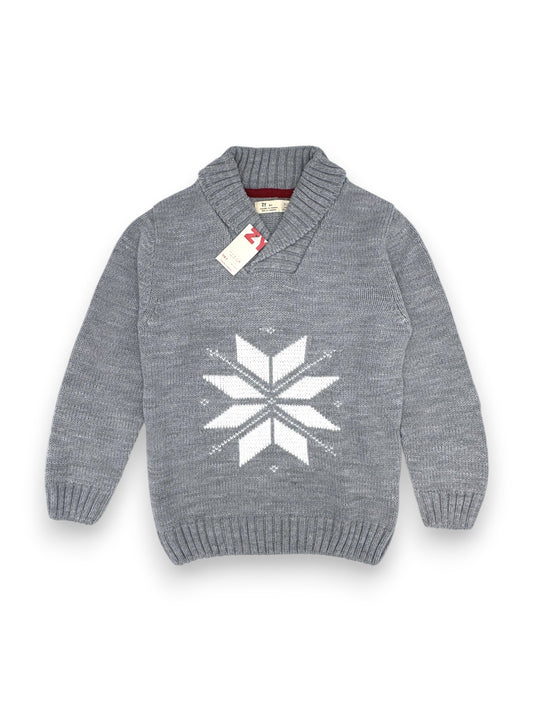 Camisola Malha Cinzenta 7-8 Anos