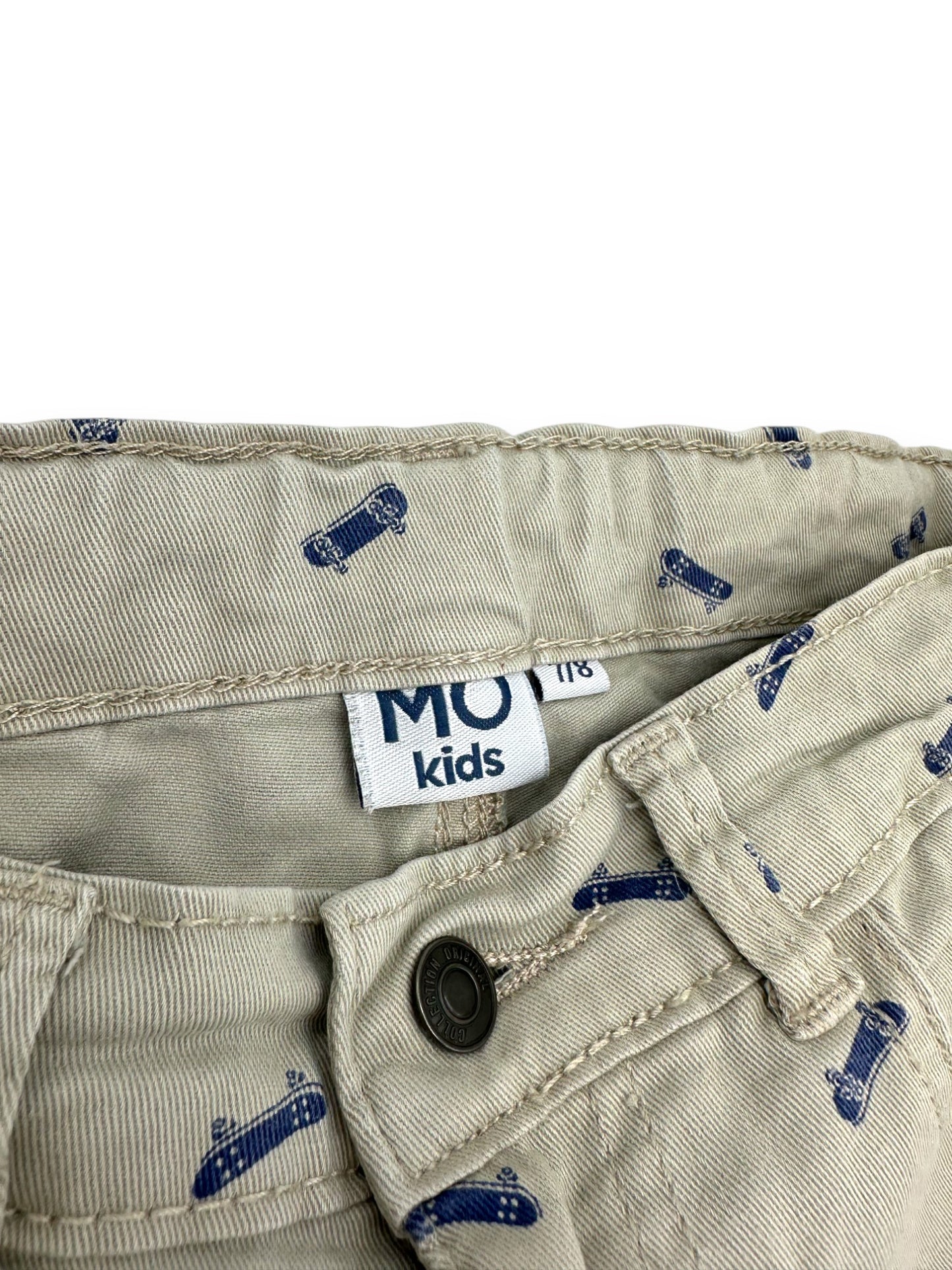 Beige Denim Shorts 7-8 Years