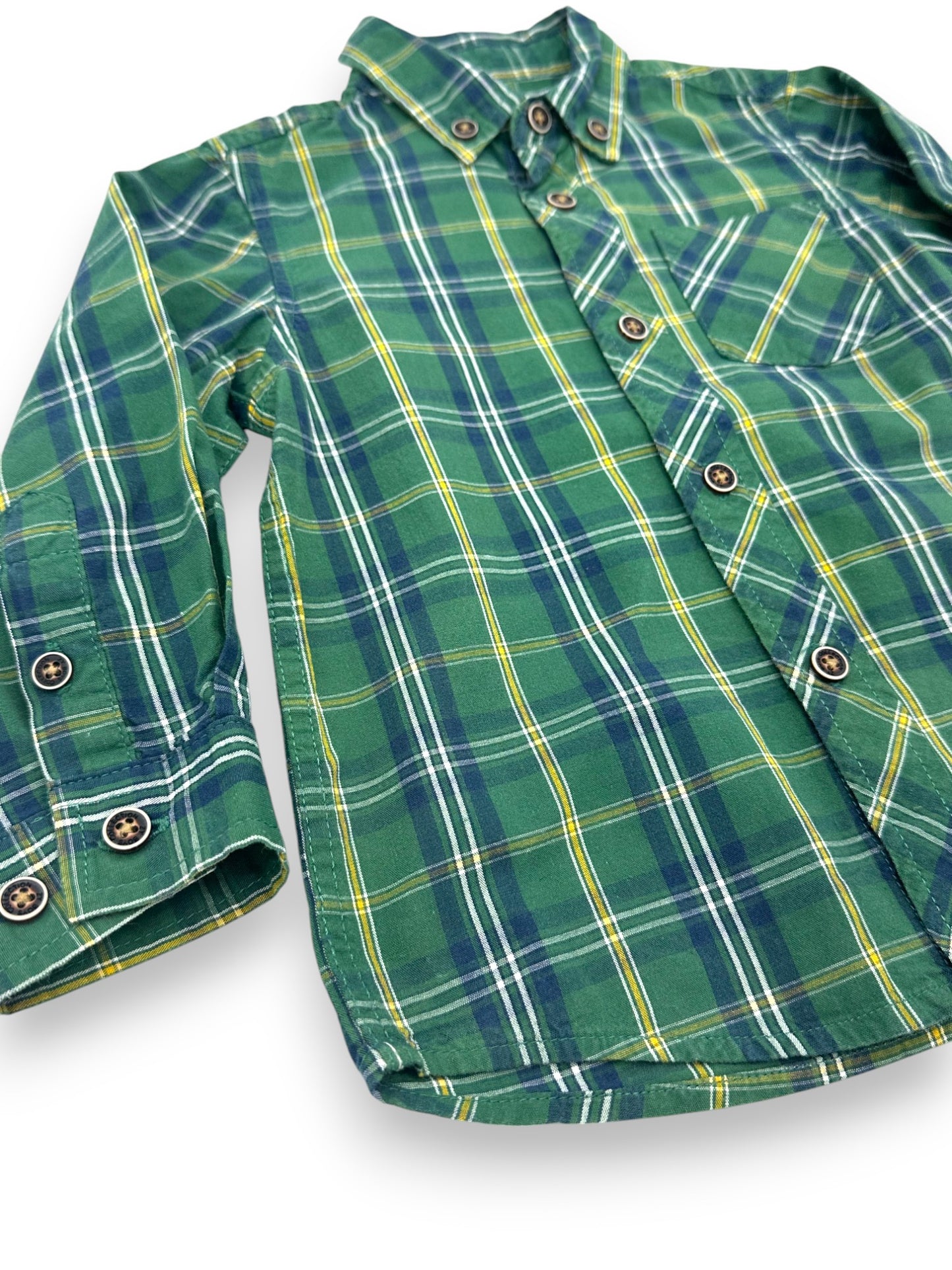 Camisa Xadrez Verde 12-18 Meses