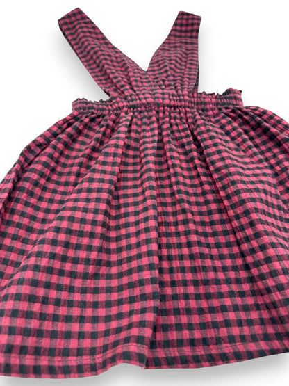 Vestido Xadrez com Alças 4-5 Anos