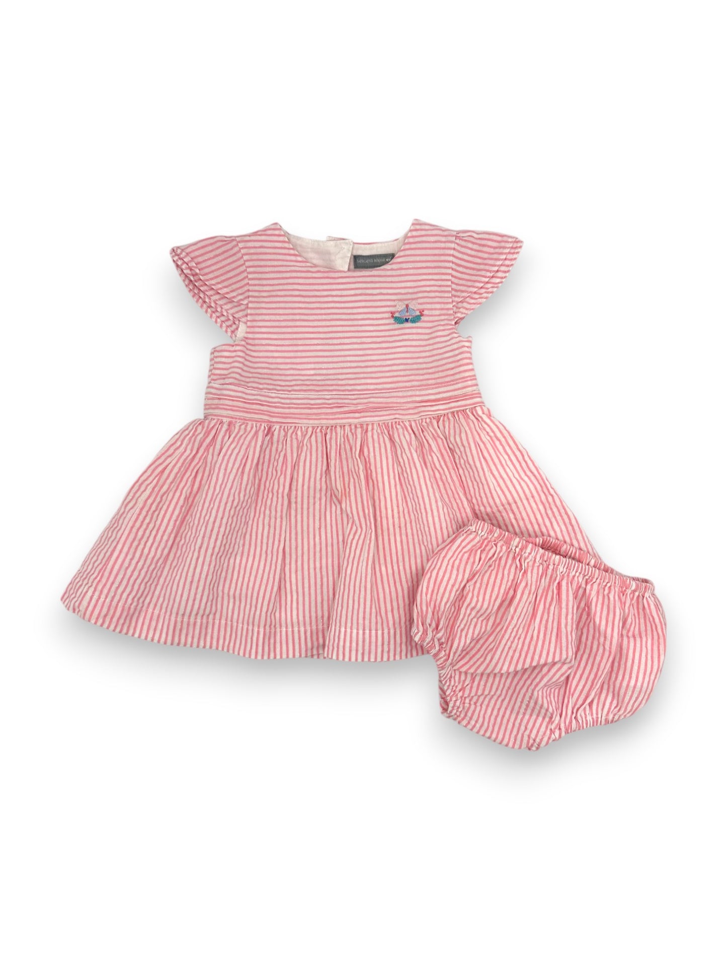 Conjunto Vestido e Fofo 6 Meses