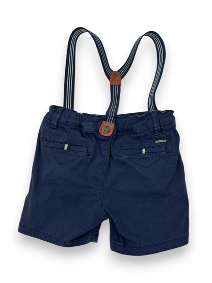 Polo Shirt and Suspender Shorts Set 12 Months