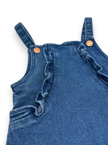 Blue denim dress 6-9 Months