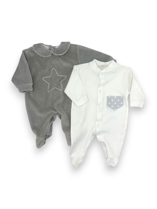 Pack 2 Babygrows 1-3 Meses