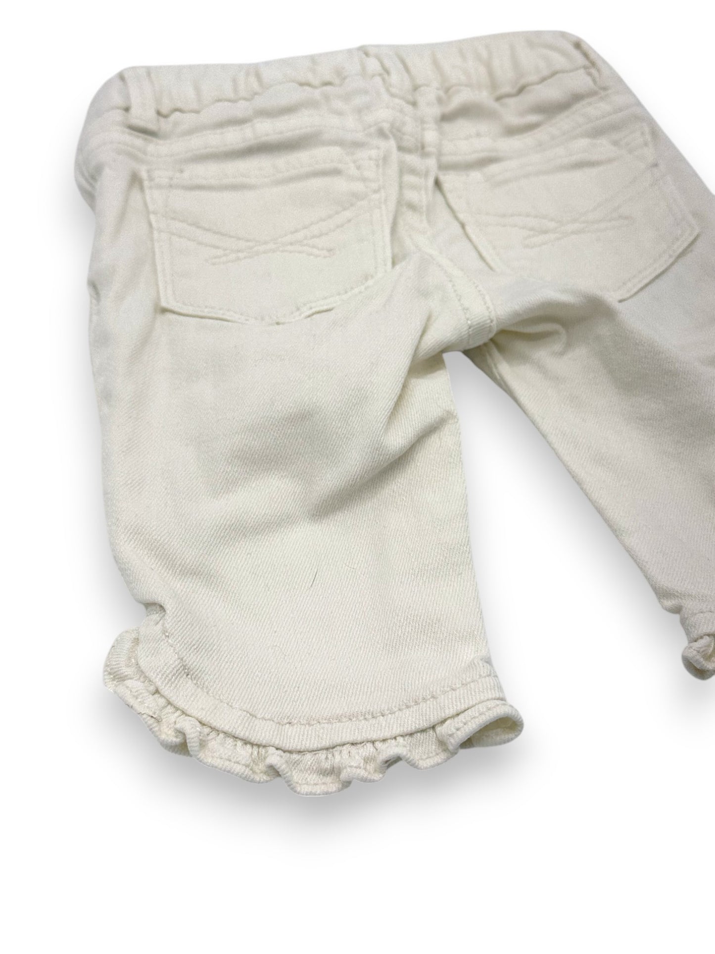 White Jeans 3-6 Months