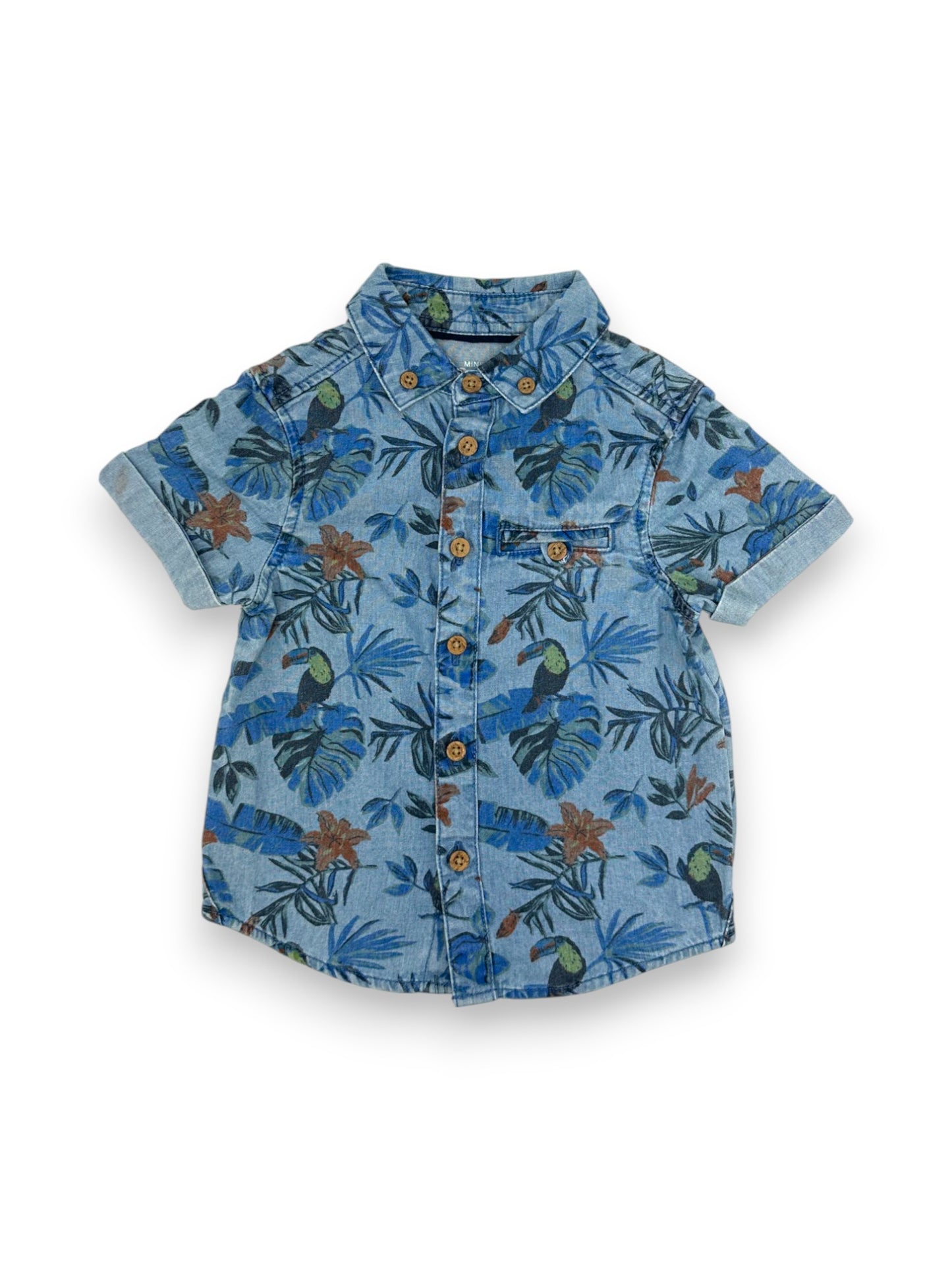 Tropical Denim Shirt 9-12 Months