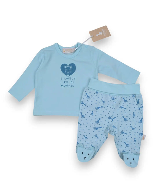 Conjunto Azul SOPHIE LA GIRAFE - 0 Meses