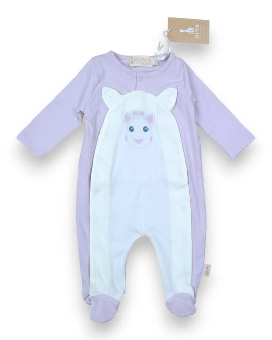 Babygrow Lilás SOPHIE LA GIRAFE - 1-2 Meses